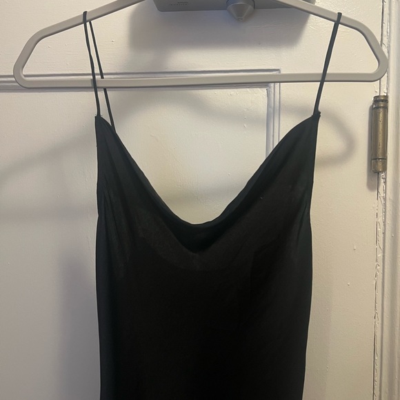 FP Day to Night - Black Slip Midi Dress with Cowl Neck - Size Medium - Picture 6 of 8